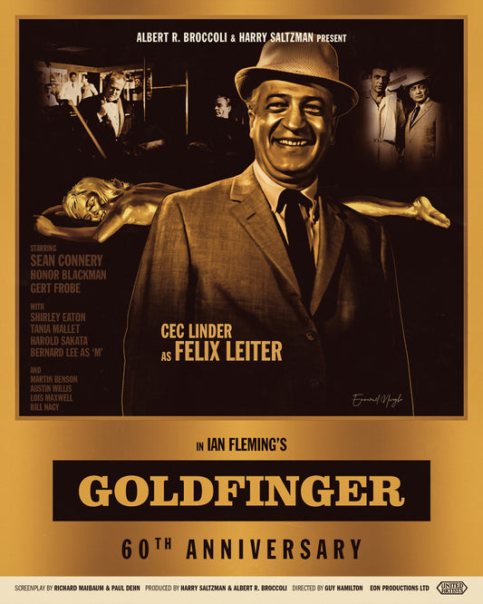 2024 Goldfinger 60th Anniversary Poster: Felix Leiter