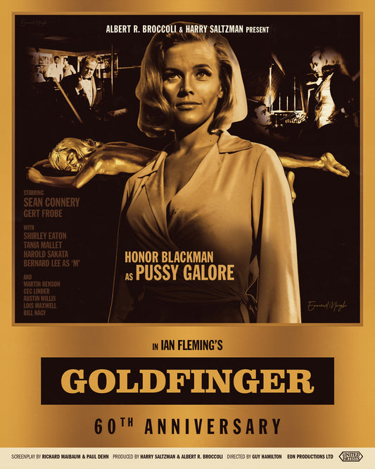 2024 Goldfinger 60th Anniversary Poster: Pussy Galore