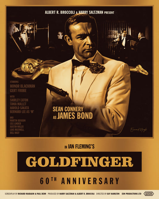 2024 Goldfinger 60th Anniversary Poster: James Bond