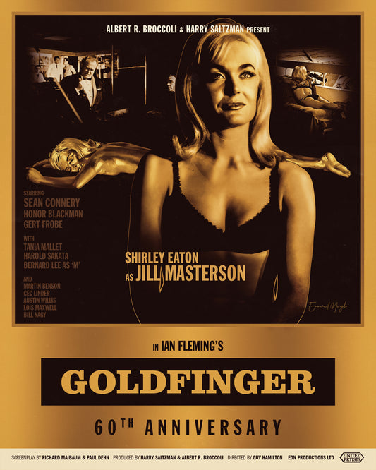 2024 Goldfinger 60th Anniversary Poster: Jill Masterson